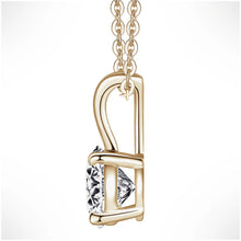 Load image into Gallery viewer, Starry Night Moissanite Pendant – 1 CT Round Cut | S925 Silver Necklace