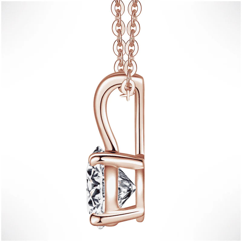 Starry Night Moissanite Pendant – 1 CT Round Cut | S925 Silver Necklace