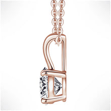 Load image into Gallery viewer, Starry Night Moissanite Pendant – 1 CT Round Cut | S925 Silver Necklace