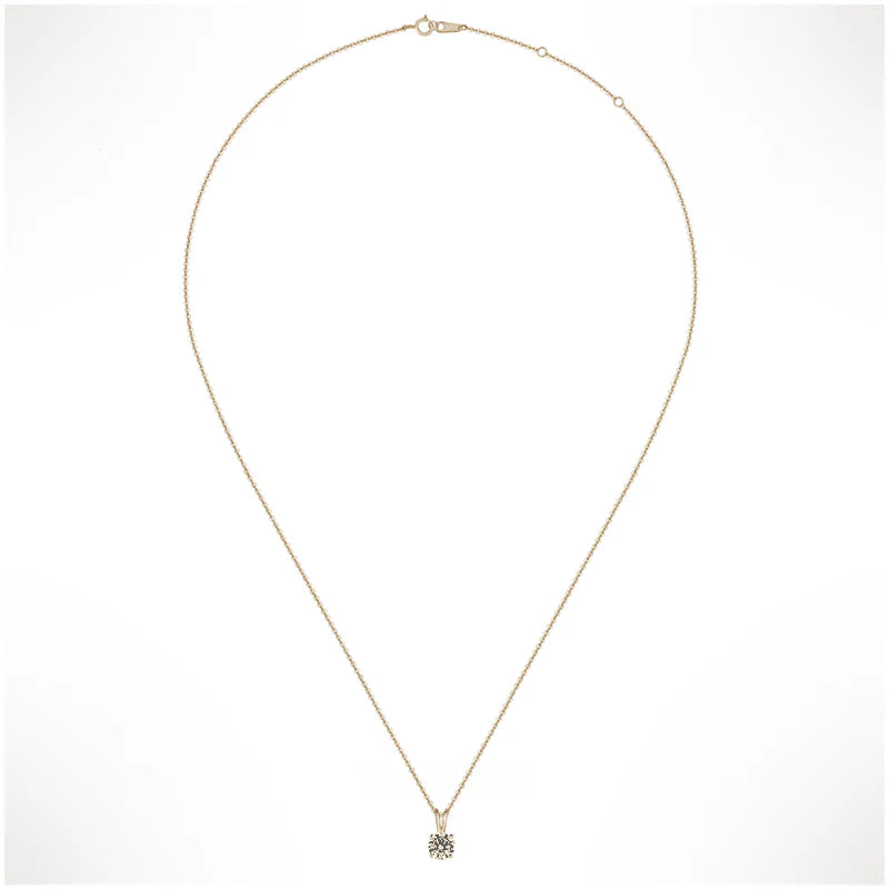 Starry Night Moissanite Pendant – 1 CT Round Cut | S925 Silver Necklace