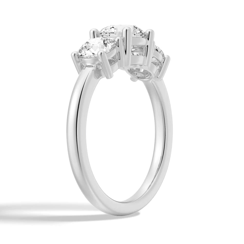 Three Stone Moissanite Band
