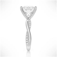 Load image into Gallery viewer, Timeless Princess Cut Solitaire Moissanite Ring