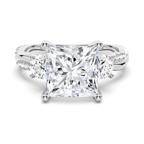 Princess Cut Moissanite Engagement Ring