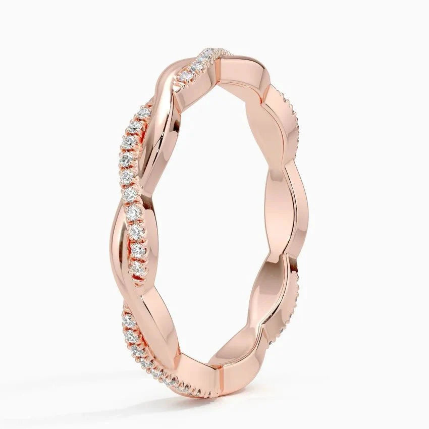 Romantic Vine Eternity Wedding Band