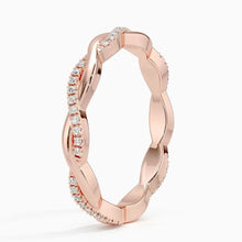 Load image into Gallery viewer, Romantic Vine Eternity Wedding Band