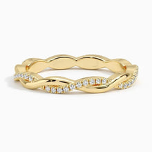 Load image into Gallery viewer, Full Moissanite Vine-Inspired Ring in Gold