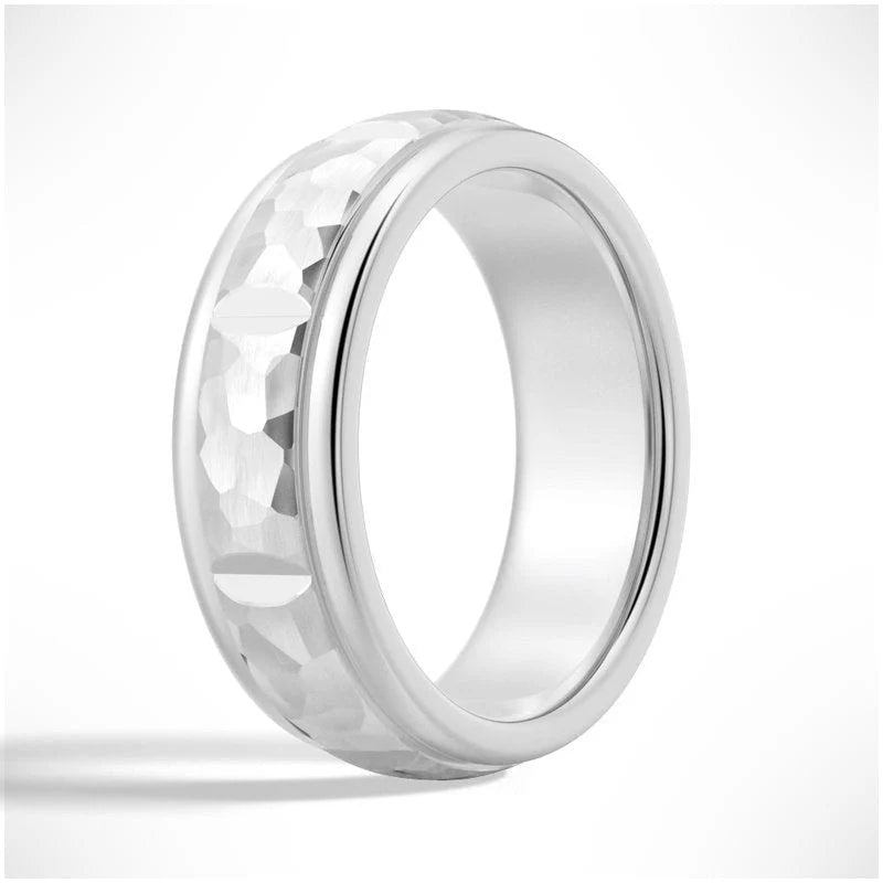 Rugged Texture Men’s Wedding Ring