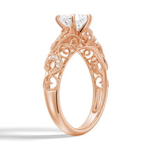 Load image into Gallery viewer, Vintage Heart Shaped Moissanite Engagement Ring