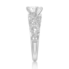 Load image into Gallery viewer, Vintage Heart Shaped Moissanite Engagement Ring