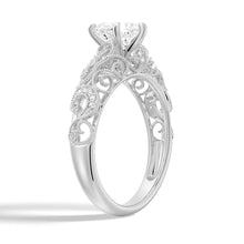 Load image into Gallery viewer, Vintage Heart Shaped Moissanite Engagement Ring