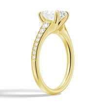 Load image into Gallery viewer, Vintage Oval Moissanite Engagement Ring With Graduated Band