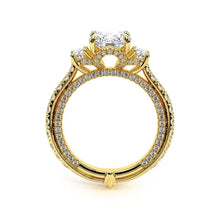 Load image into Gallery viewer, Vintage Three Stone Oval Cut Moissanite Engagement Ring
